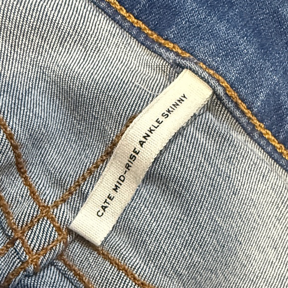 Rag & Bone Distressed Blue Mid-Rise Ankle Skinny Jeans NEW - Picture 6 of 12